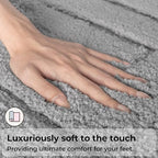 GRANNY SAYS Gray Bathroom Rugs Set 2 Piece, Soft Microfiber Bath Mats - Image 5