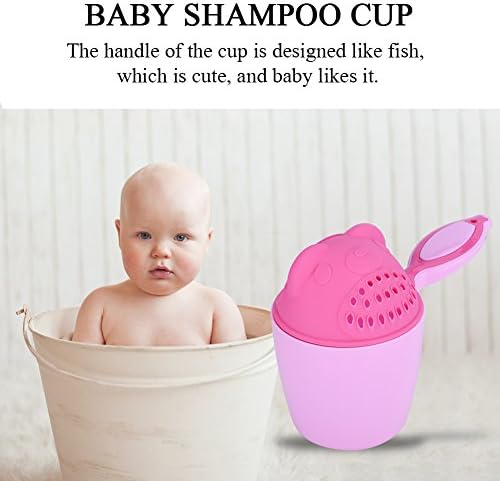 Zerodis Shampoo Cup, Baby Shampoo Cup Cute Kids Wash Hair Bathing Flusher Cup - Image 4