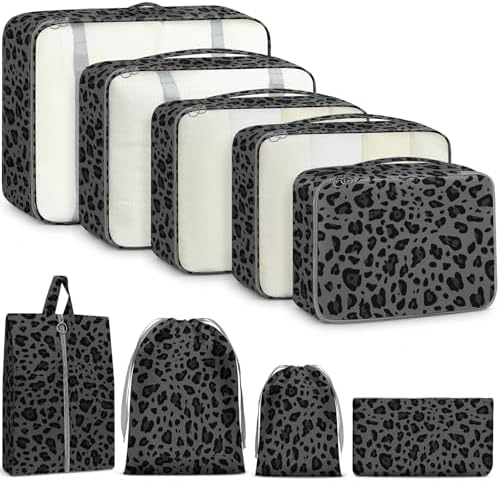 9 Set Packing Cubes for Travel Essentials by Unknown