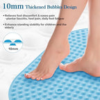 Blue Bath Mat for Tub Non Slip 27x15 - Image 4