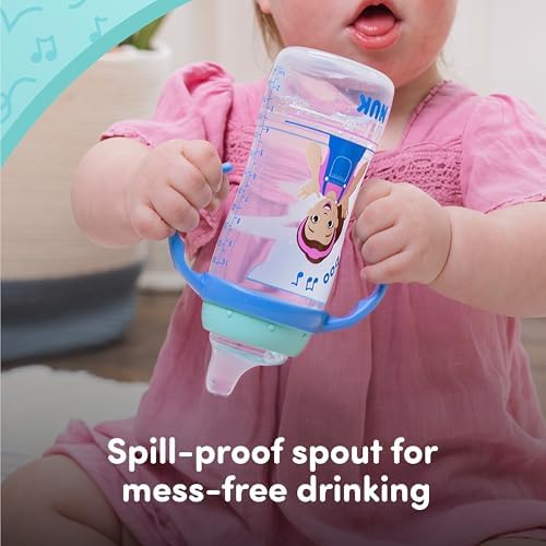NUK Learner Cup, Ms. Rachel, 10 oz, 8+ Months, 2 pack – Soft Spout, Easy-Grip - Image 5