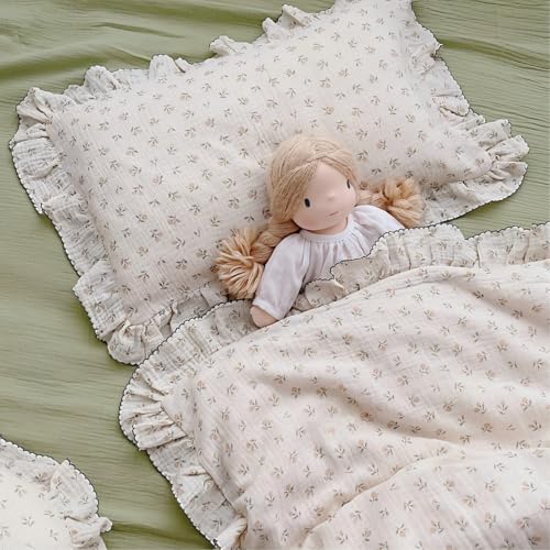BuLuTu Floral Muslin Toddler Pillowcase - Image 6
