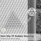 GRANNY SAYS Deep Grey Bathroom Rugs Set 2 Piece, Soft Microfiber Bath Mats - Image 5