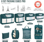Veken 8 Set Packing Cubes for Travel Essentials, Anti-Wrinkle Buckled Suitcase - Image 2