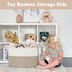Goodpick 50L Large Woven Storage Basket, Light Brown - Image 4