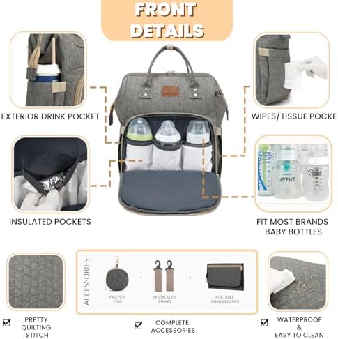 ROSEGIN Baby Diaper Bag Backpack - Image 3
