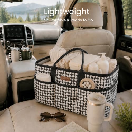 Konssy Baby Diaper Caddy Organizer, Floral Design - Image 5