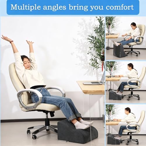 Foot Rest for Under Desk at Work.Multifunctional 3-Tier Foot Stool - Image 5