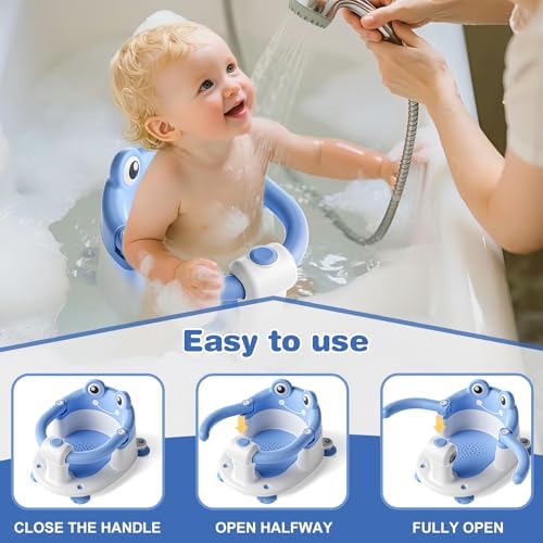 Baby Bath Seat for Babies 6 Months & up Non-Slip Toddler Bath Seats for Sitting - Image 2