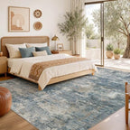 Nakagishi 10x12 Area Rugs Living Room: Washable Abstract Large Neutral Soft Rug - Image 6