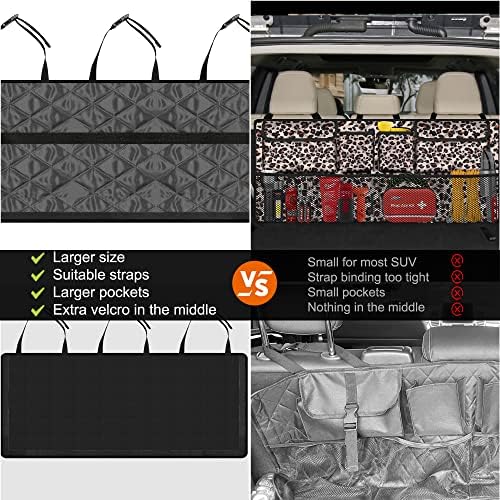 Femuar Car Trunk Organizer, Large Capacity Backseat Trunk Organizer, - Image 2