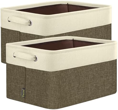 BALEINE 2 Pack Fabric Closet Storage Bins by BALEINE