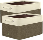 BALEINE 2 Pack Fabric Closet Storage Bins by BALEINE