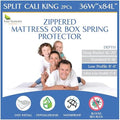 Split California King Mattress or Box Spring Encasement Waterproof Zippered by FourSeasonsEssentials