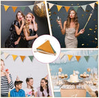 Nogeqi Pennant Banner Flags, Boho Garland Triangle Bunting Banner - Image 2