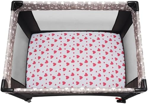 GUNTAIL Pack and Play Sheets Fitted, 2 Pack Pack n Play Sheets - Image 2