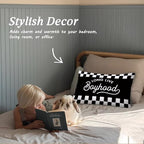 Long Live Boyhood 12x20 Pillow Cover, Boys Room Decor, Trendy Black and White - Image 6