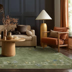 5x7 Area Rugs for Living Room: Washable Bedroom Rug Non Slip Floral Carpet - Image 5