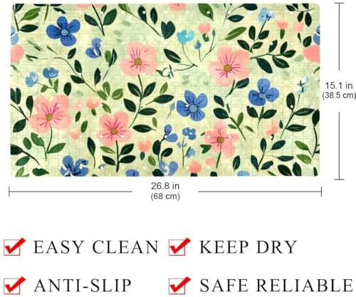 Bath Tub Shower Mat, Washable Bathtub Floor Mats, Suction Cups and Drain Holes - Image 4