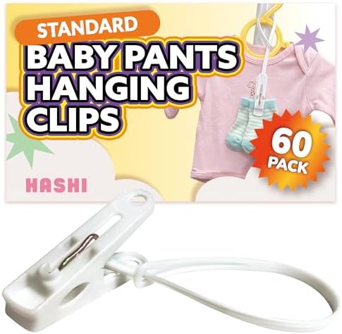 HASHI Baby Clothes & Pants Clips, Non-Slip Hanger Clips by HASHI