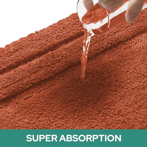 HOMEIDEAS Bathroom Rugs Sets 2 Piece, Super Soft and Absorbent Non Slip - Image 4