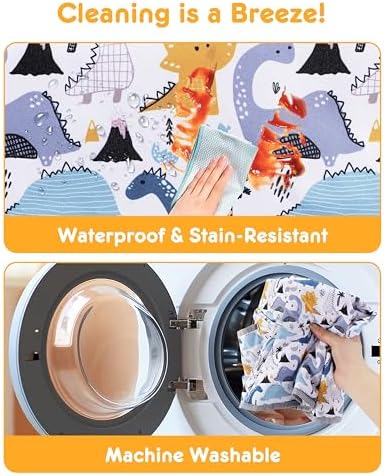 High Chair Cover Portable with 3-Point Harness, Waterproof Baby Seat Cover - Image 6