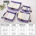 BAGAIL 4 Set/6 Set/8 Set Compression Packing Cubes Travel Accessories - Image 2