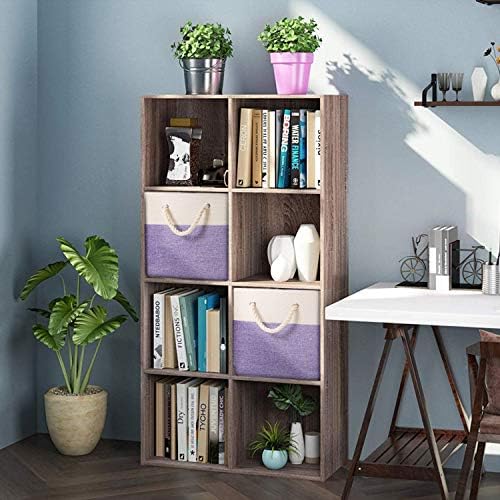 PRANDOM Large Foldable Cube Storage Bins 13x13 inch Fabric Linen Storage - Image 3