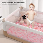 Pack N Play Sheets Fitted, Mini Crib Sheets, Breathable Soft Unisex Playard - Image 6