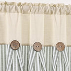 ASPMIZ Farmhouse Cotton Linen Swag Valances - Image 4