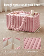 Blissful Diary Flannel Diaper Caddy Organizer & Gift Packaging, Powder Pink - Image 4