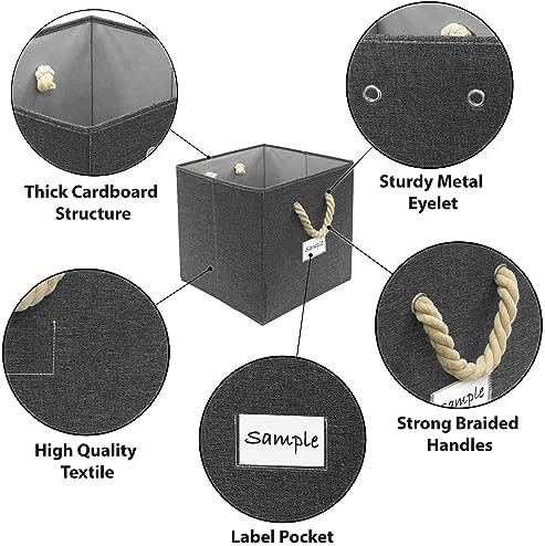 Simple Houseware 13-Inch Cube Storage Bin - Image 3