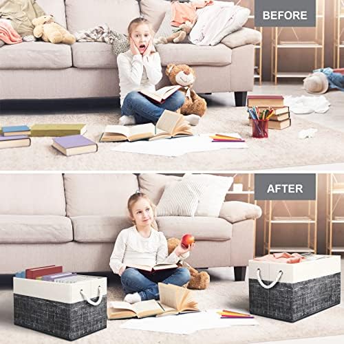 Fab totes Storage Bins 4-Pack, Foldable Storage Baskets - Image 6