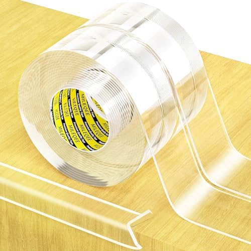 Clear Edge Protector Strip, 2 Pack x 1.57in x 16.4FT by MILEQEE