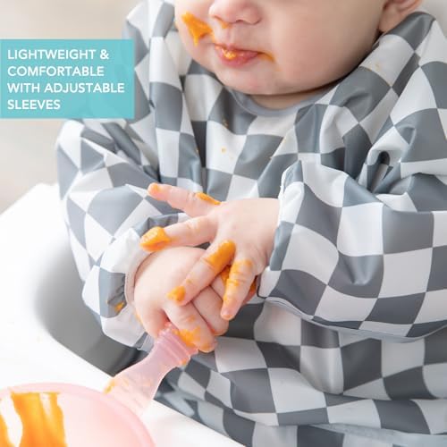 Bumkins Sleeved Bib for Girl or Boy, Baby and Toddler for 6-24 Mos, Essential - Image 4