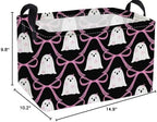 Essme Rectangular Halloween Basket, Ghost Storage Bins Organizer - Image 2