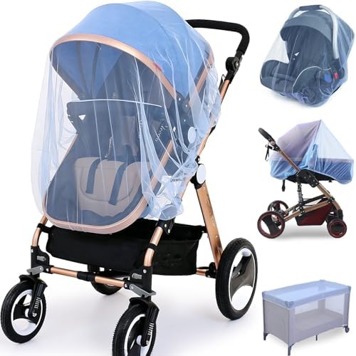 Sysmie 2 Pack Baby Stroller Mosquito Net, Durable Mesh Protection by Sysmie