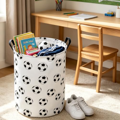 QUEENLALA Foldable Waterproof Round Fabric Laundry Basket Home - Image 3