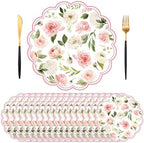 50PCS Floral Paper Placemats, 13.5in Summer Table Mats by Unknown