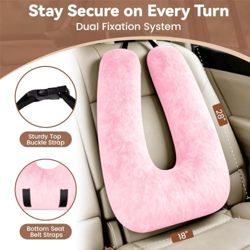 Kids Car Seat Travel Pillow, Toddler Neck Pillow - Image 5