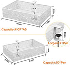 Under Desk Drawer, Clamp on Desk Organizer Under Table Hanging Desk Storage - Image 6