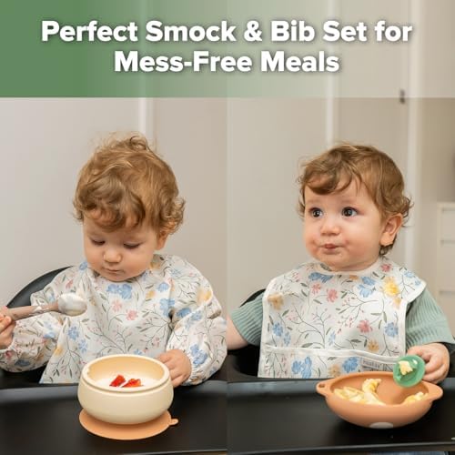 haakaa Waterproof Baby Bibs for Eating 2pcs for 6-24M - Image 2