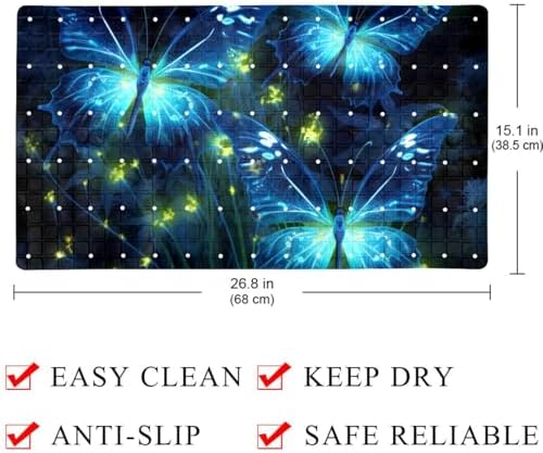 Non Slip Shower Mat Bathtub Mat 15.1x26.8 Inch, Quick Dry Bath Mat - Image 4