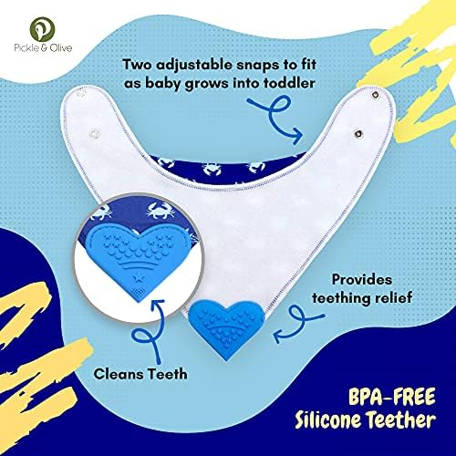 Pickle & Olive Bandana Teething Bibs - Image 6