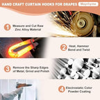 Mini Ball Curtain Holdbacks 4 Pack, Solid Zinc Alloy Wall Mounted Curtain - Image 7