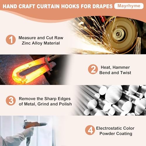 Mini Ball Curtain Holdbacks 4 Pack, Solid Zinc Alloy Wall Mounted Curtain - Image 7