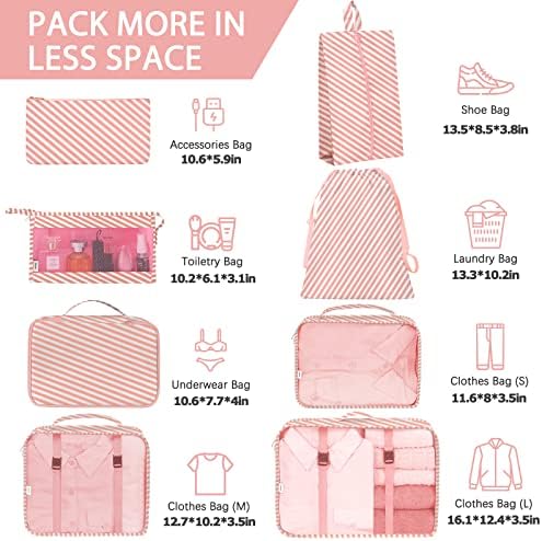 KPX 8 Set Packing Cubes for Travel, Luggage Packing Organizers Accessories - Image 2
