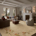 10x12 Area Rugs for Living Room: Washable Bedroom Rug Low Pile Soft Carpet - Image 2