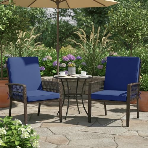 Summsun High Back Patio Chair Cushions 20 x 20 Inch - Image 2