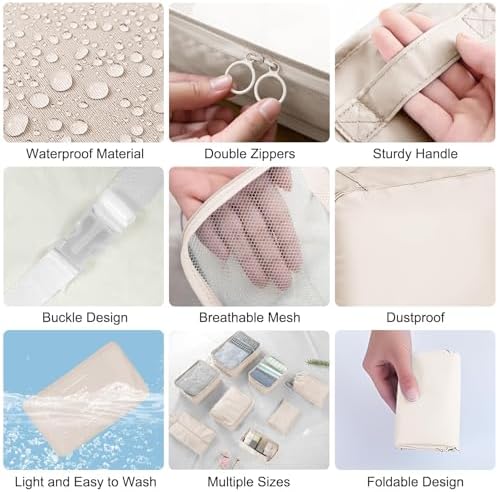 Packing Cubes for Travel 10 Set Luggage Organizer Bags - Image 5